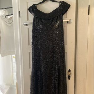 New with tags black sequin dress.